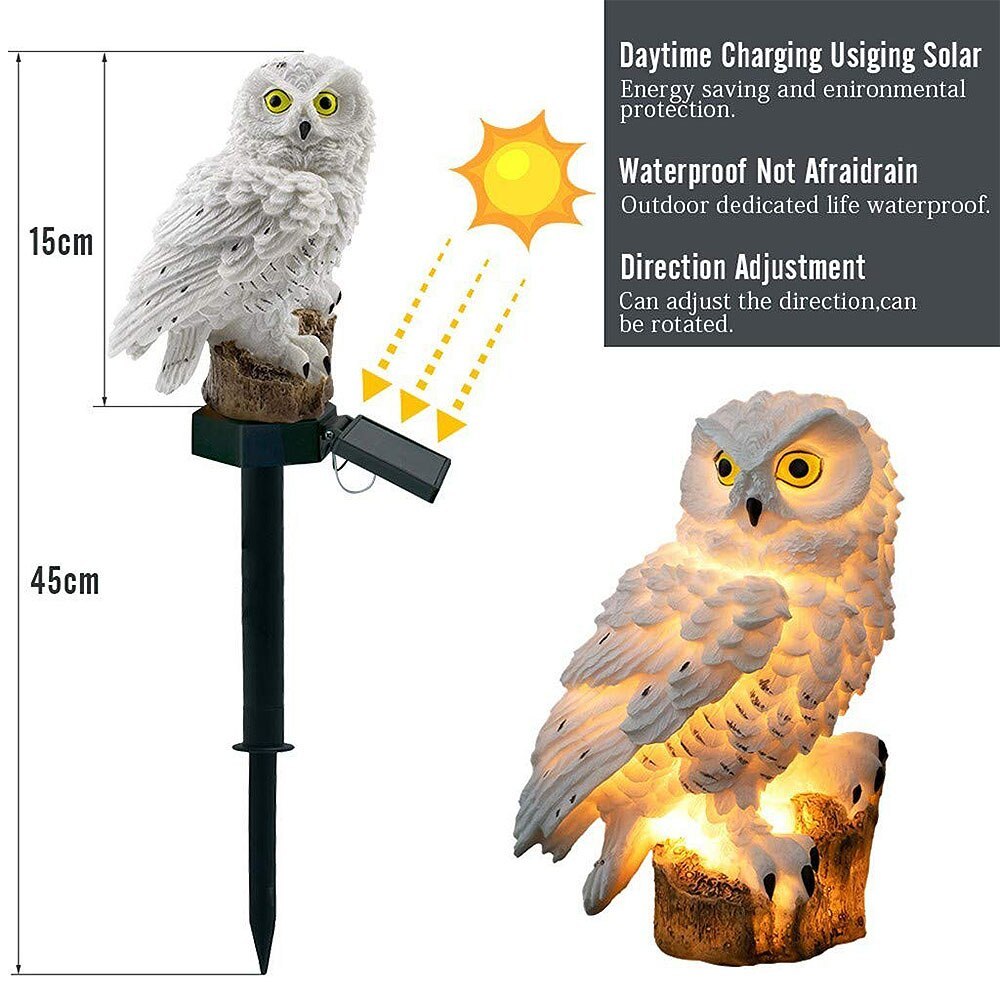 "GlowOwl™ – Realistic Solar Owl Light for Garden & Landscape"