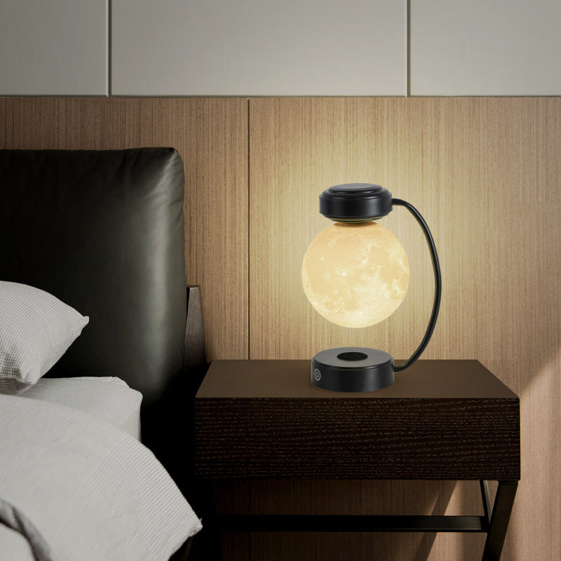 "AstraMoon™ 3D Magnetic Wireless Rotating Lamp – Dreamy Decor for Home, Office & Bookshops"