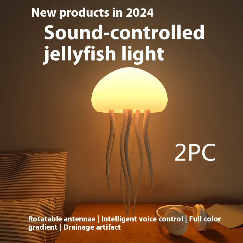 "JellyWave™ LED Jellyfish Table Lamp – Soothing Night Light for Home & Desk"