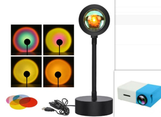 "GlowScape™ LED Sunset Lamp – Create Golden Hour Vibes Anytime"