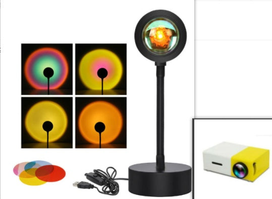"GlowScape™ LED Sunset Lamp – Create Golden Hour Vibes Anytime"
