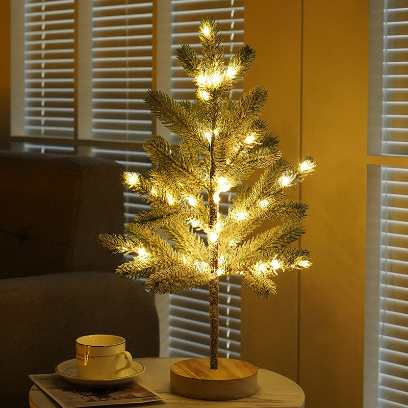 "LED Pine Tree Bonsai Lamp – Battery Operated Decorative Light for Christmas, Valentines & Home Décor"