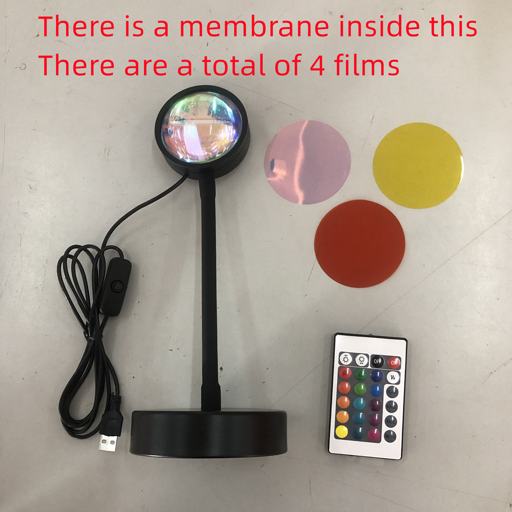 "GlowScape™ LED Sunset Lamp – Create Golden Hour Vibes Anytime"