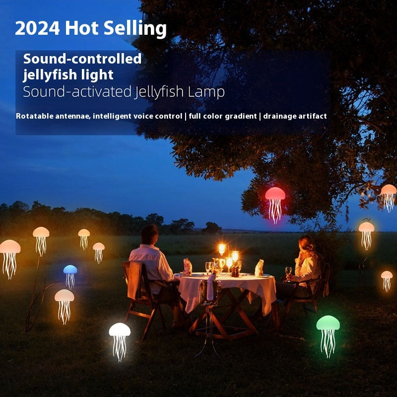 "JellyWave™ LED Jellyfish Table Lamp – Soothing Night Light for Home & Desk"