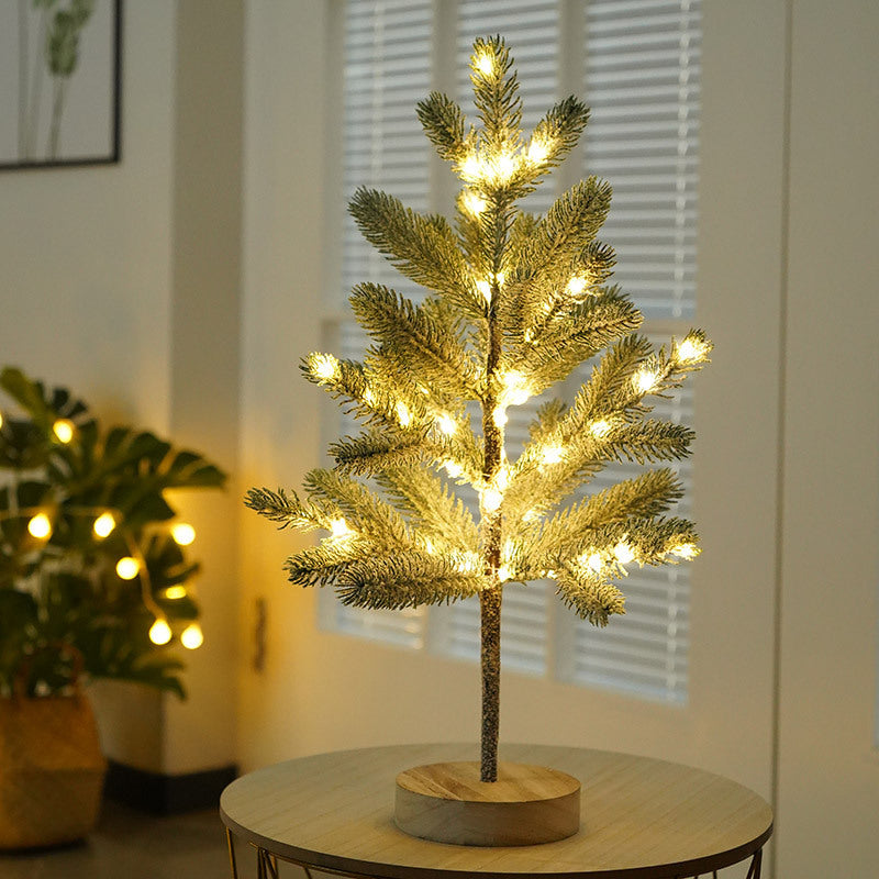 "LED Pine Tree Bonsai Lamp – Battery Operated Decorative Light for Christmas, Valentines & Home Décor"