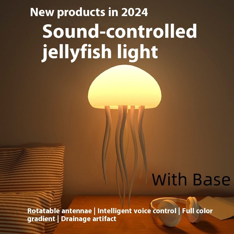 "JellyWave™ LED Jellyfish Table Lamp – Soothing Night Light for Home & Desk"