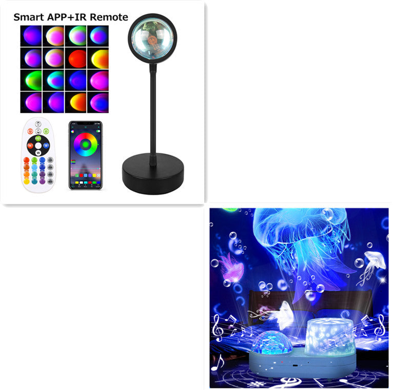 "GlowScape™ LED Sunset Lamp – Create Golden Hour Vibes Anytime"