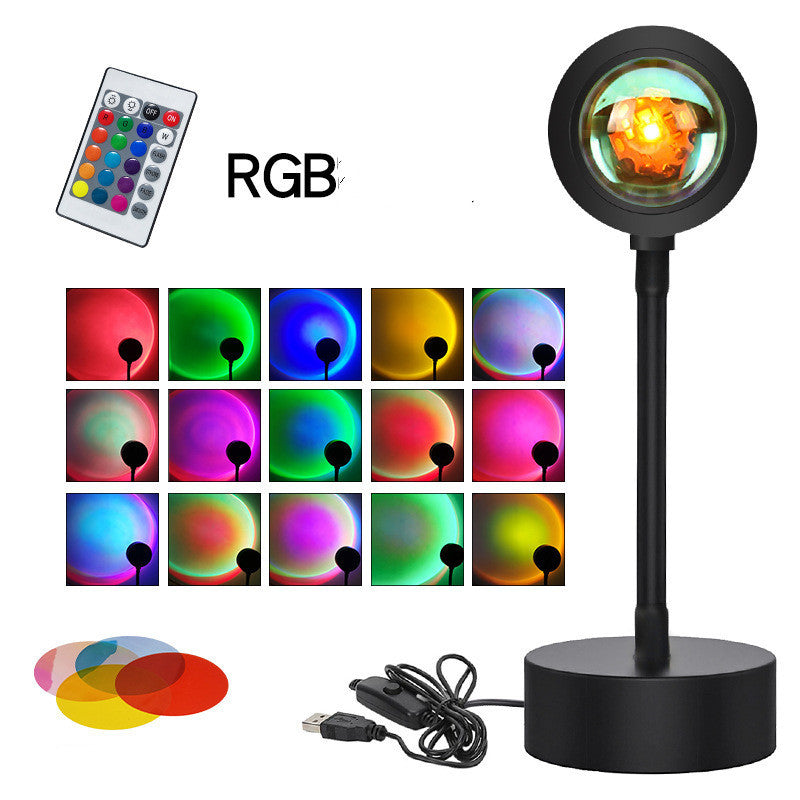 "GlowScape™ LED Sunset Lamp – Create Golden Hour Vibes Anytime"