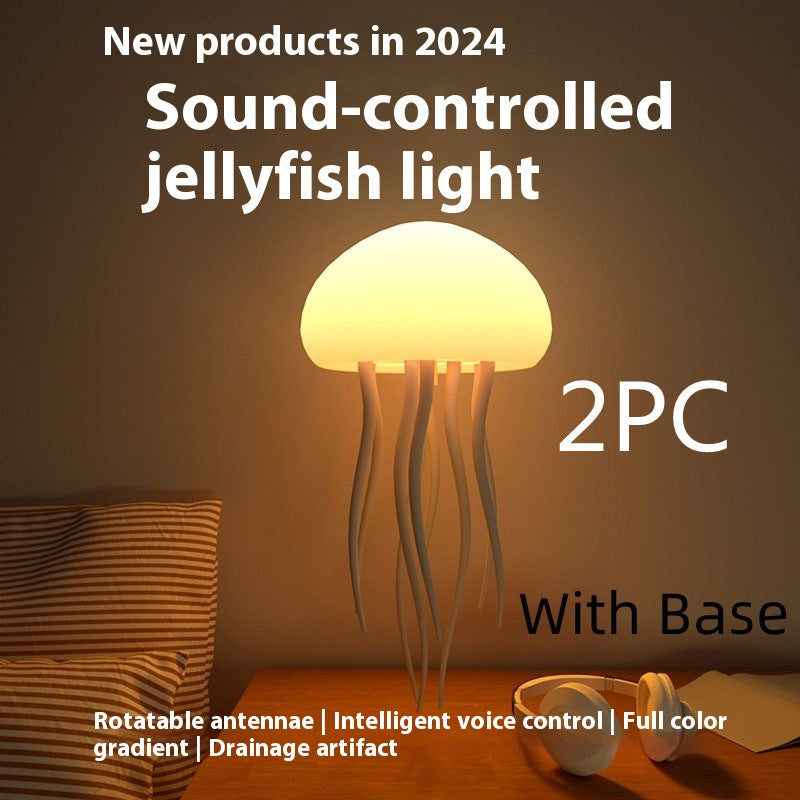 "JellyWave™ LED Jellyfish Table Lamp – Soothing Night Light for Home & Desk"