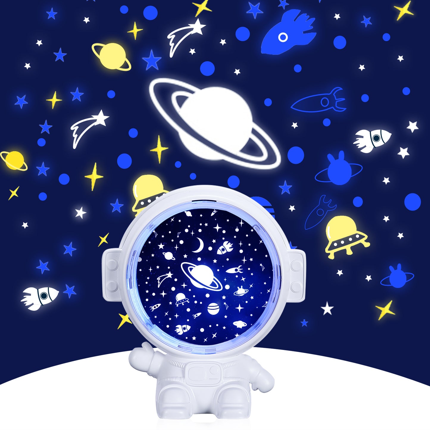 "CosmoDream™ Astronaut Starry Sky Projector – Room Light & Gift Idea"