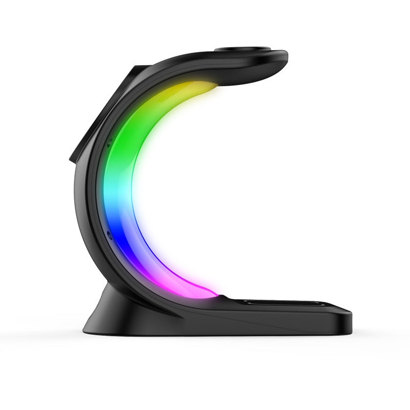 "SwiftGlow™ Magnetic 4-in-1 Wireless Charger – For iPhone, AirPods & Watch"