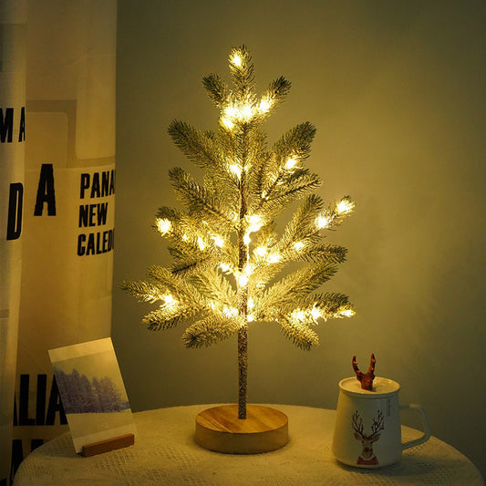 "LED Pine Tree Bonsai Lamp – Battery Operated Decorative Light for Christmas, Valentines & Home Décor"