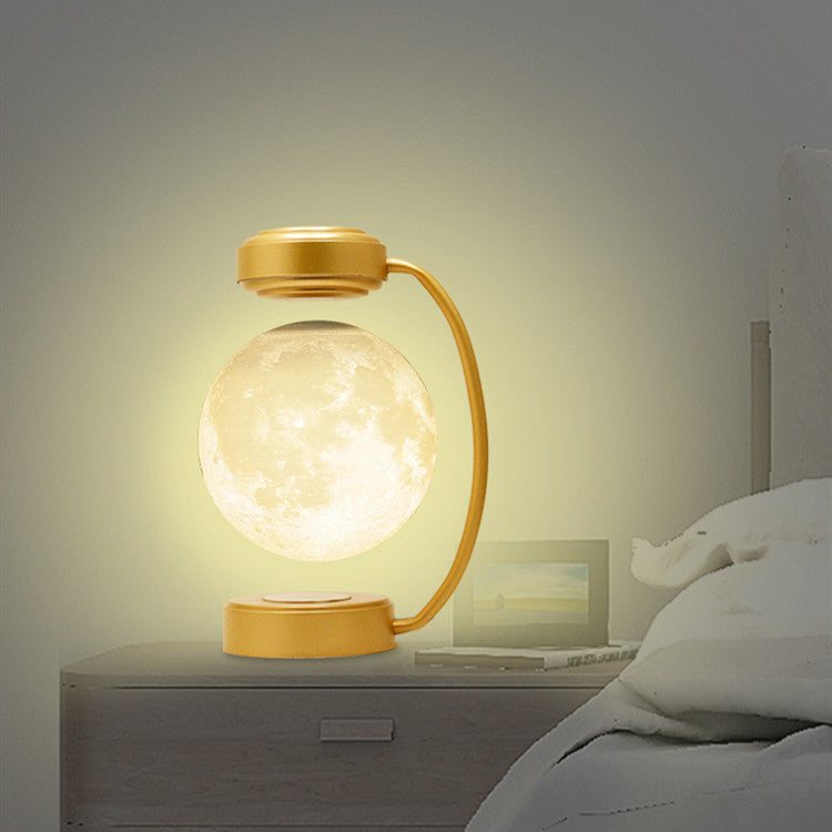 "AstraMoon™ 3D Magnetic Wireless Rotating Lamp – Dreamy Decor for Home, Office & Bookshops"