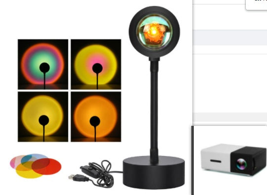 "GlowScape™ LED Sunset Lamp – Create Golden Hour Vibes Anytime"